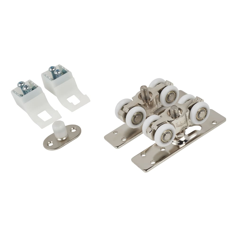 Klug Straight Sliding Door Gear Fittings Pack - 70kg Max Door Weight