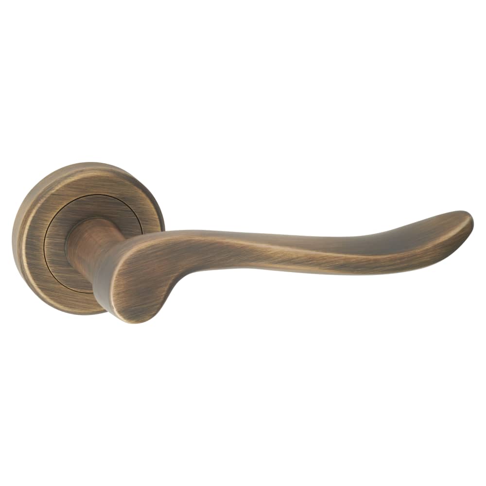 Serozzetta by Carlisle Brass Verdun Door Handle on Rose - Antique Brass