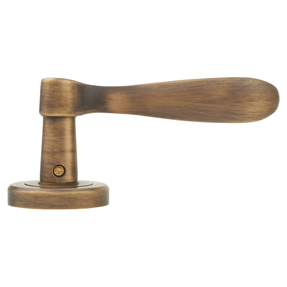 Serozzetta by Carlisle Brass Verdun Door Handle on Rose - Antique Brass