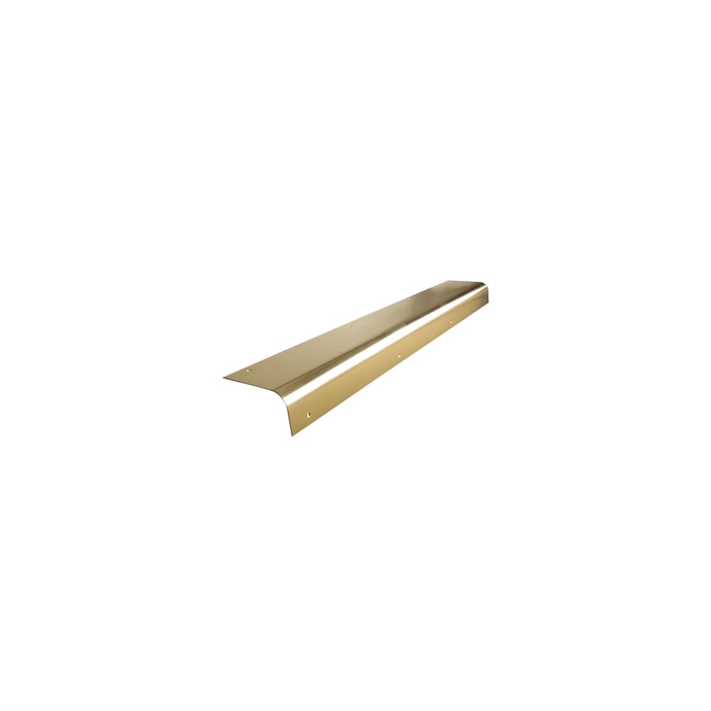 Hampstead Solid Brass Round Nose Door Step - 750 x 100mm - Polished
