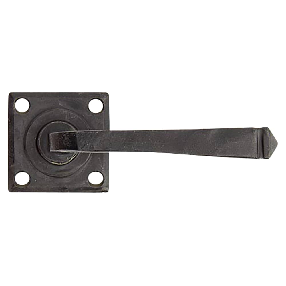 From The Anvil Avon Door Handle on Square Rose - External Beeswax
