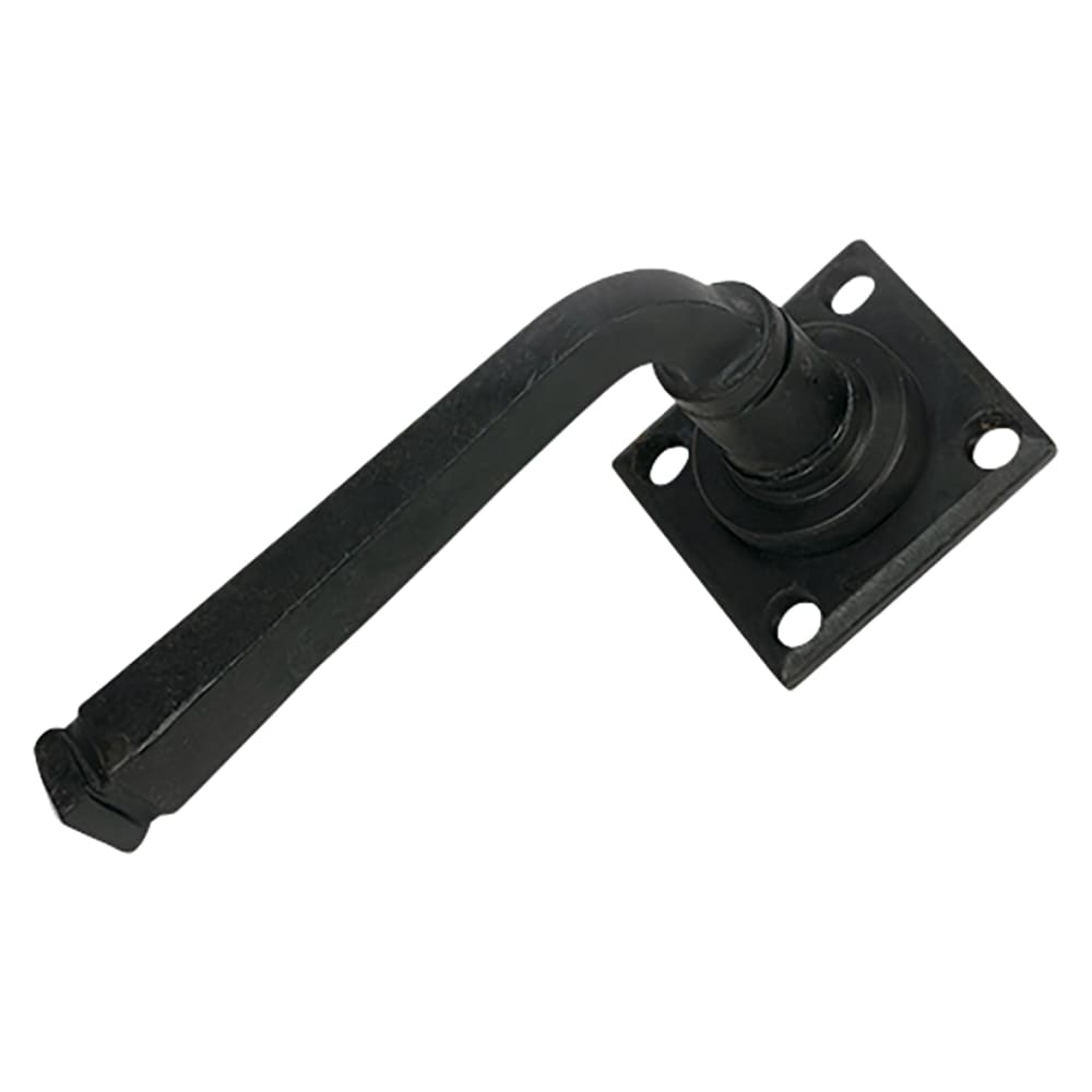 From The Anvil Avon Door Handle on Square Rose - External Beeswax