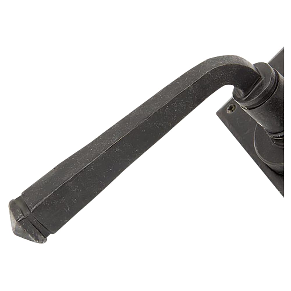 From The Anvil Avon Door Handle on Square Rose - External Beeswax