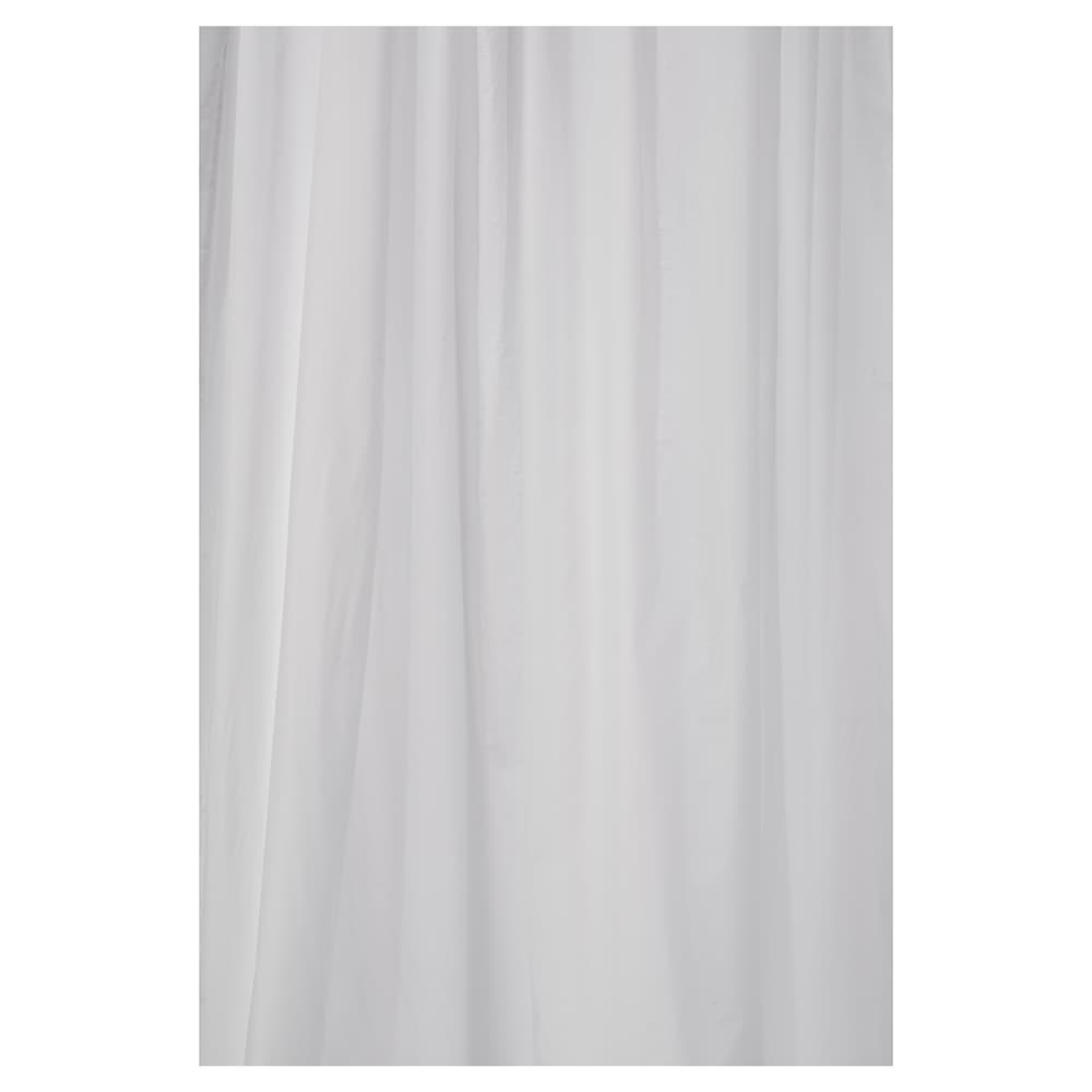 Croydex Plain Shower Curtain - 1800 x 1800mm - White PVC