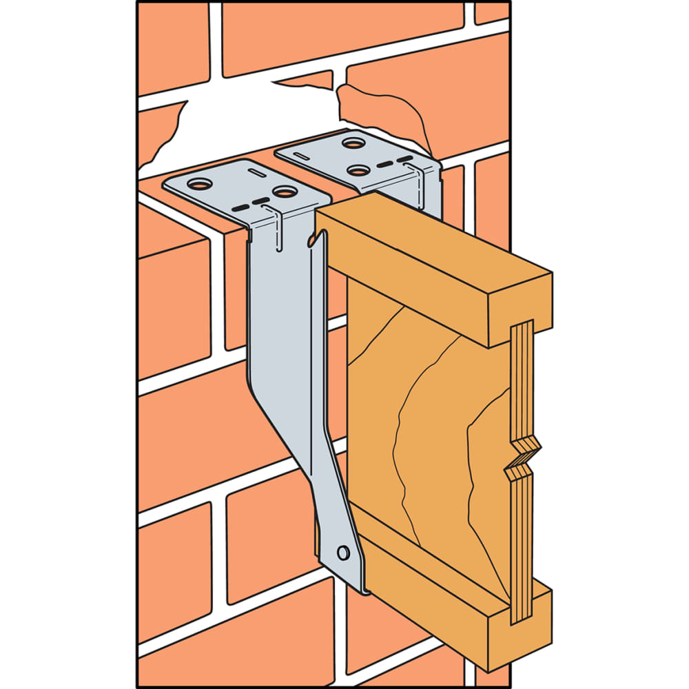 Simpson Strong Tie Masonry Joist Hanger for Solid Joists - 200 x 91mm