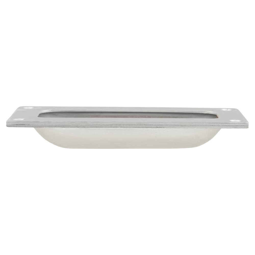 Altro Rectangular Flush Cabinet Pull Handle - 90 x 43mm - Satin Aluminium