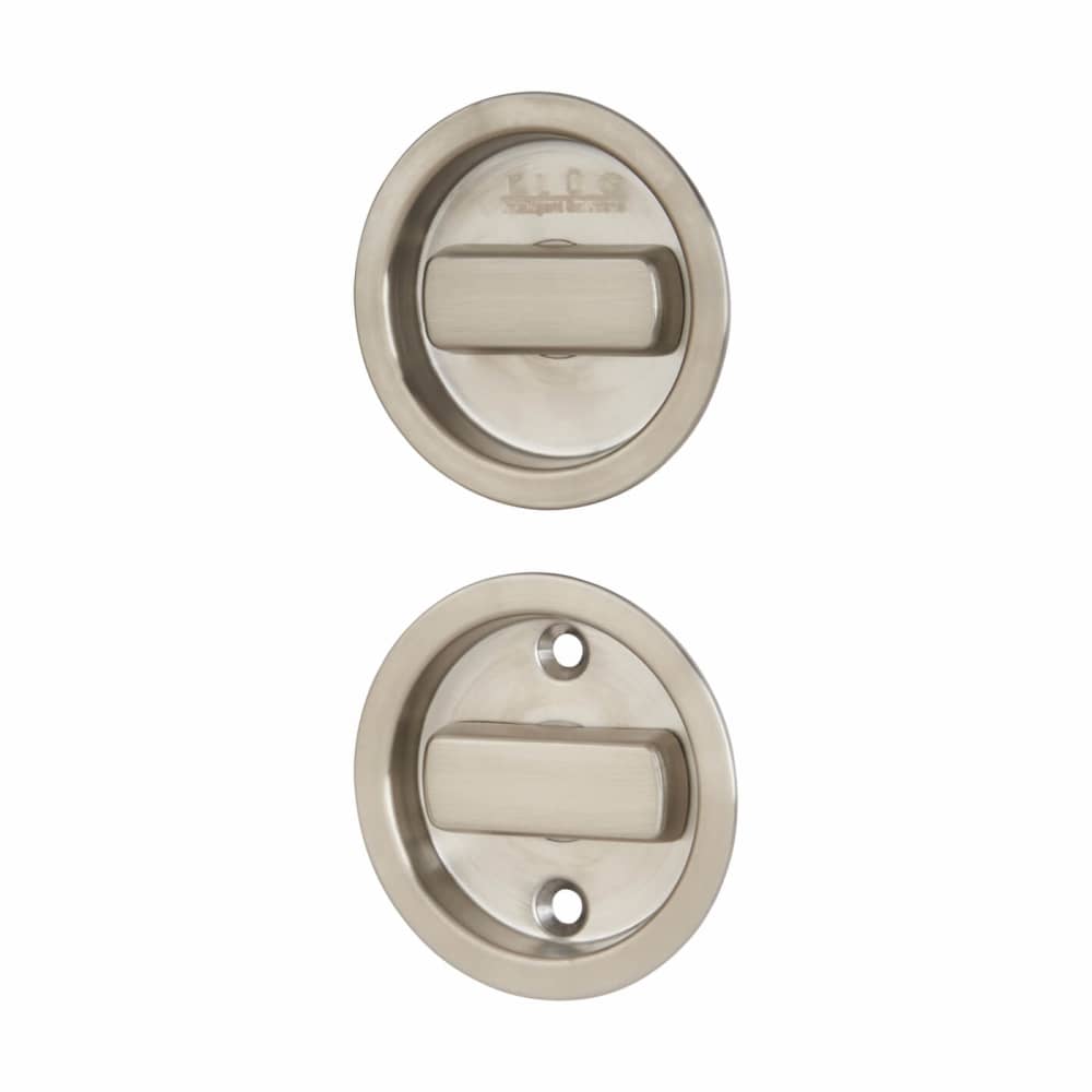 Klug Round Flush Handle Set with Latch - Stainless Steel Grade 304 - Satin Stainless Steel