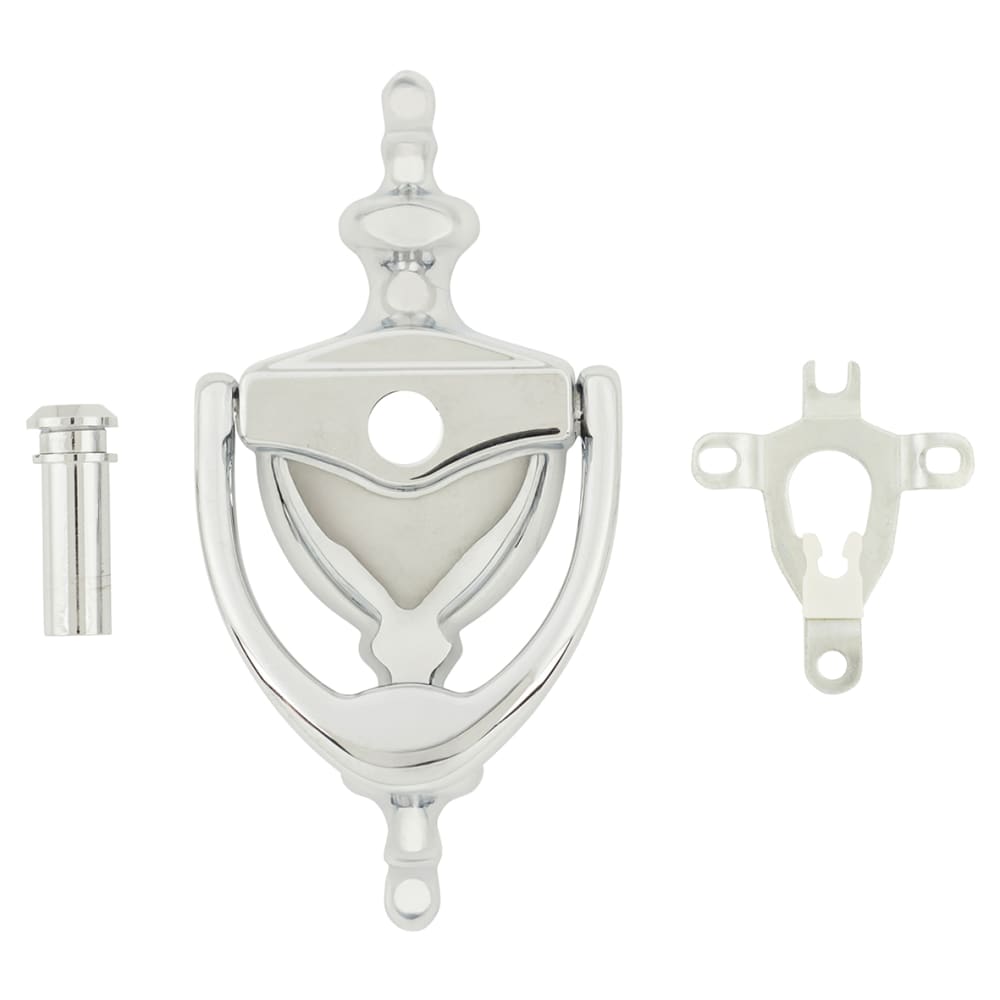 Arrone AR727K Traditional Urn Door Knocker With Viewer - 151 x 76mm - Polished Chrome