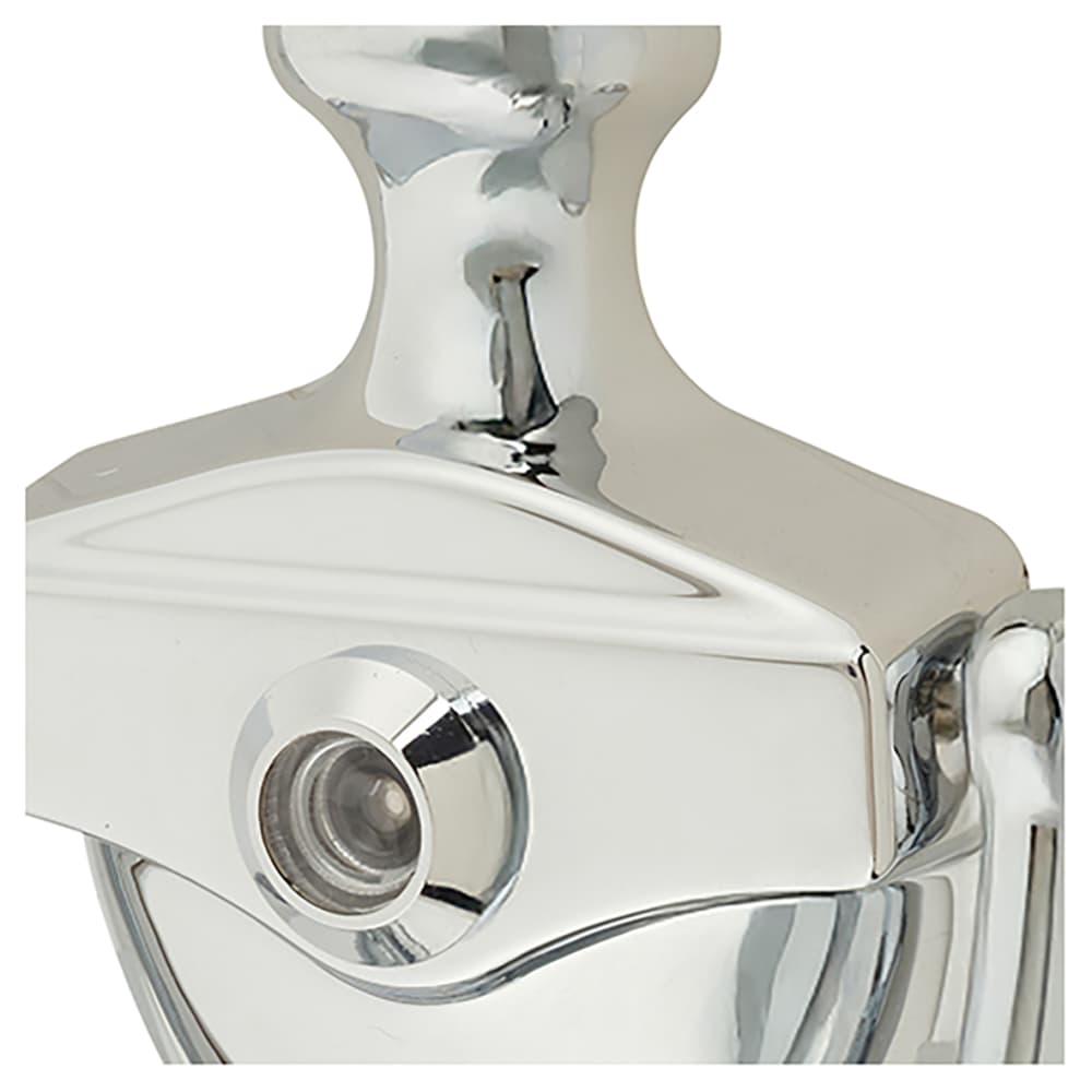 Arrone AR727K Traditional Urn Door Knocker With Viewer - 151 x 76mm - Polished Chrome