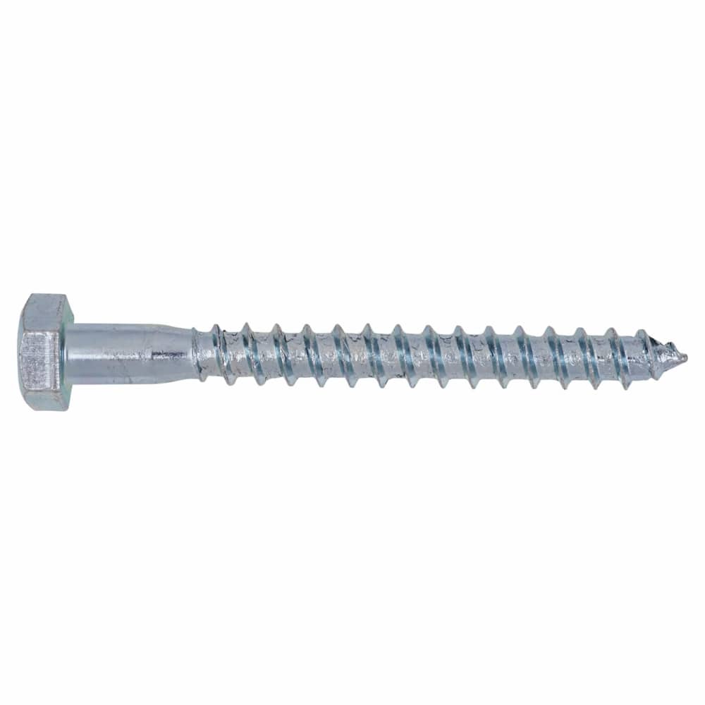 Coach Screw - M8 x 75mm - Zinc Plated - Pack of 5
