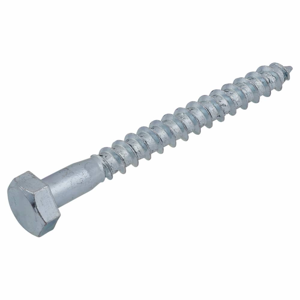 Coach Screw - M8 x 75mm - Zinc Plated - Pack of 5