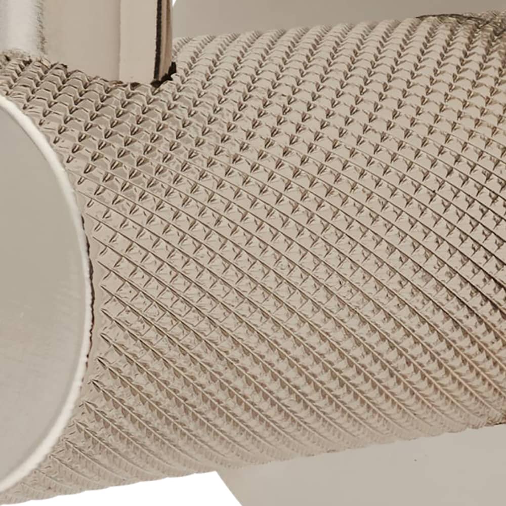 Altro Knurled Single Coat Hook - 50 x 25mm - Polished Nickel ...