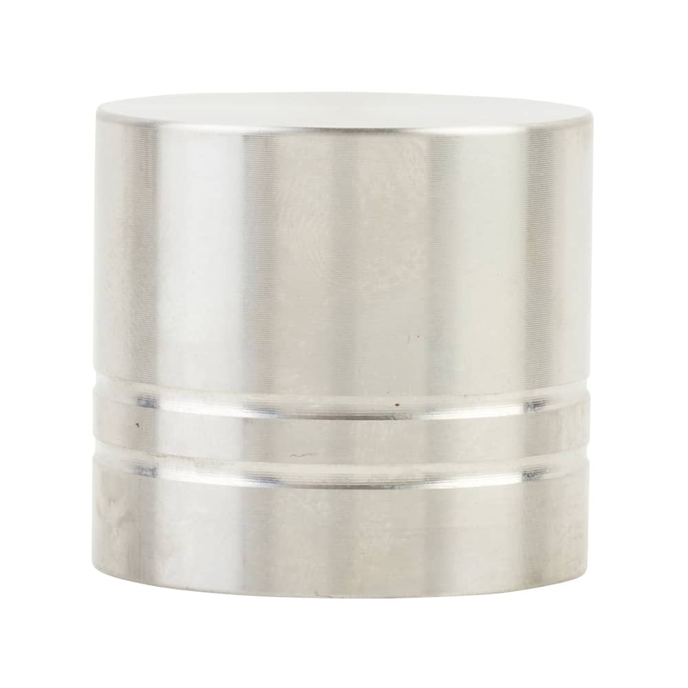 Altro Turned Lined Round Cabinet Knob - 30mm Diameter - Satin Stainless Steel