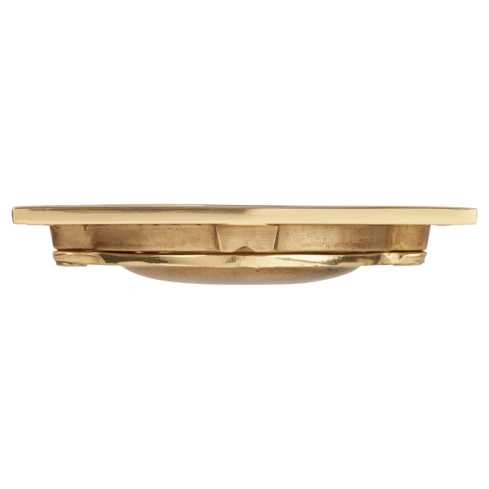 Altro Flush Chest Drawer Cabinet Pull Handle - 75 x 45mm - Polished Brass