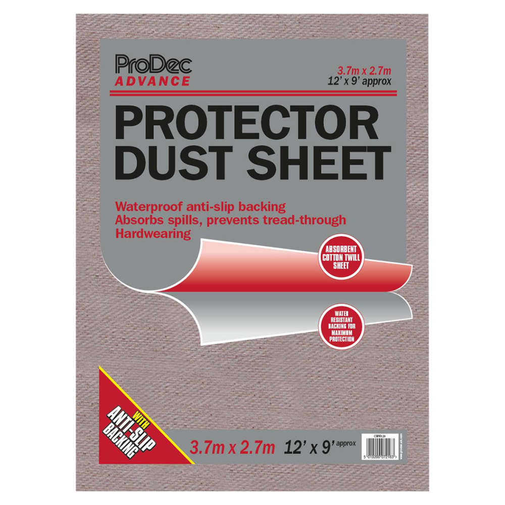ProDec Protector Cotton Dust Sheet - 12' x 9'