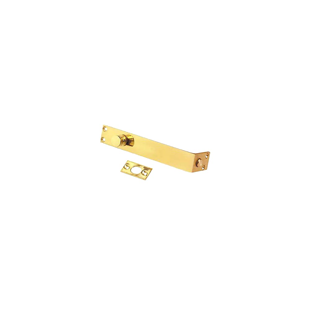 Altro Slide Action Flush Bolt - 230 x 25mm - Polished Brass