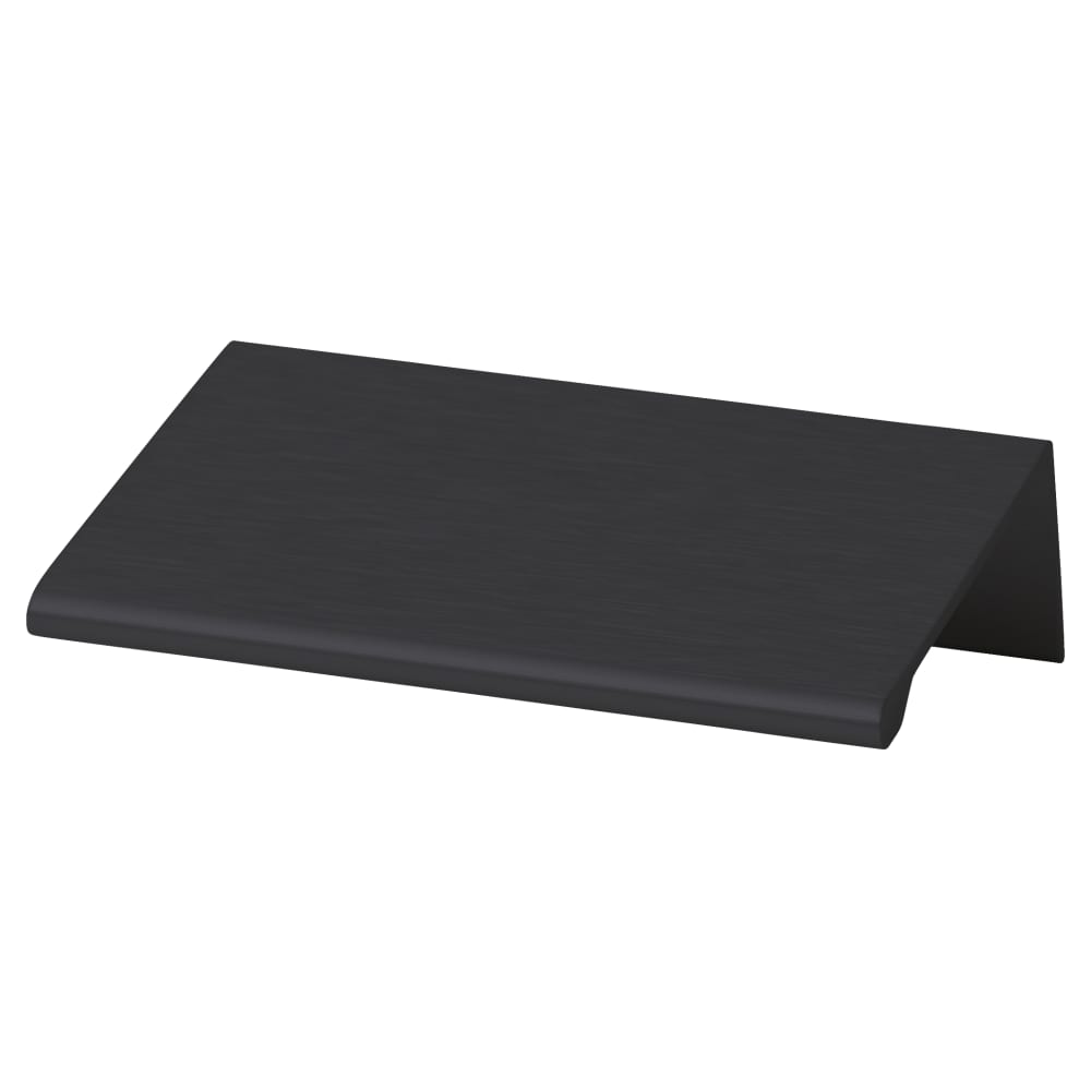 Touchpoint Serva Lipped Edge Cabinet Pull Handle - 64mm Centres - Black