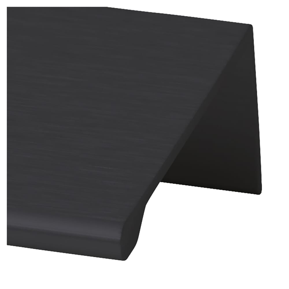 Touchpoint Serva Lipped Edge Cabinet Pull Handle - 64mm Centres - Black