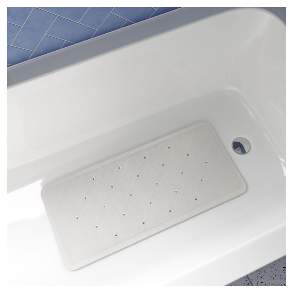 Croydex Rubagrip Medium Bath Mat - 740 x 340mm - White