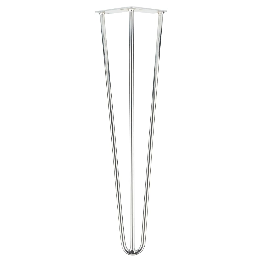 Altro Hairpin Leg - 3 Pin - 500mm Height - Chrome - Pair
