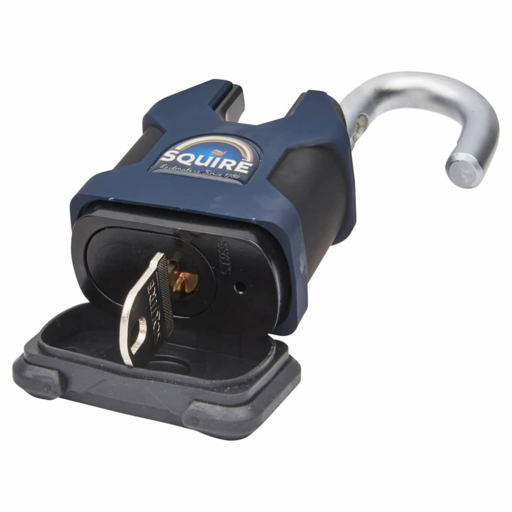 Squire Maximum Security Closed Shackle Padlock - 65mm Body - 19 x 19mm Shackle - Blue