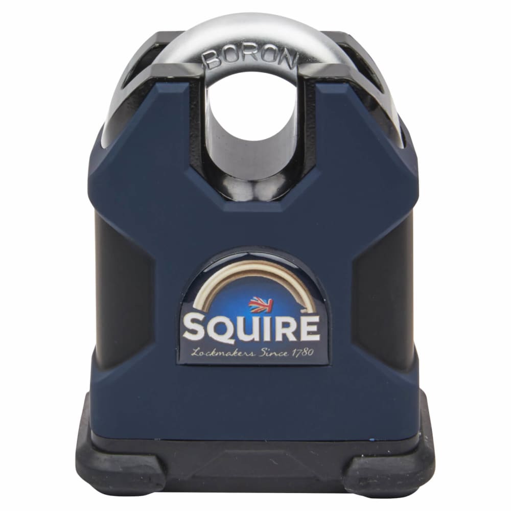 Squire Maximum Security Closed Shackle Padlock - 65mm Body - 19 x 19mm Shackle - Blue