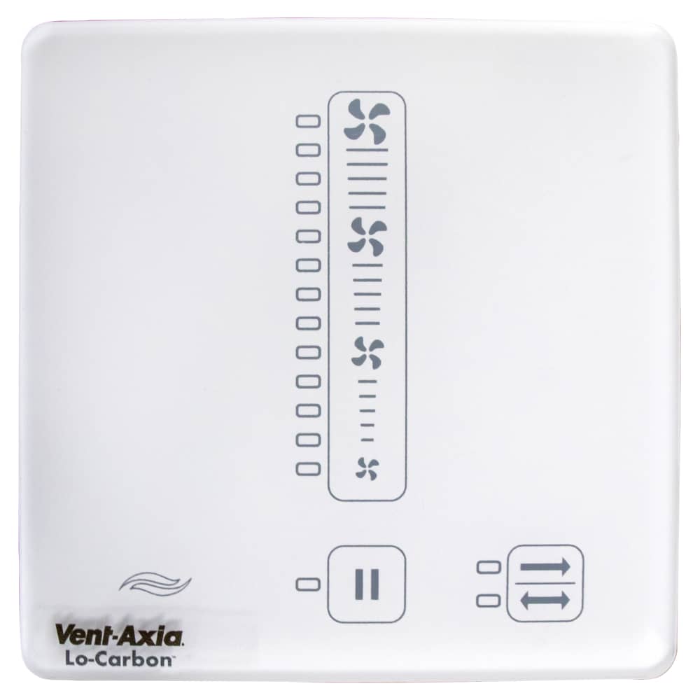 Vent Axia Lo-Carbon 496037 Wired Zone Controller for Heat Save Recovery Unit - White 