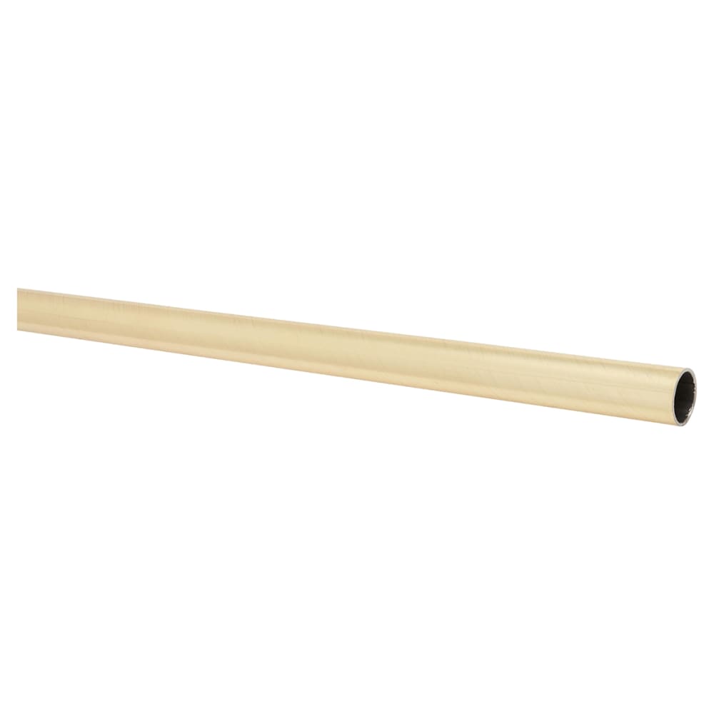 Altro Stair Rod with Knurled Finials - 900mm Length - Satin Brass
