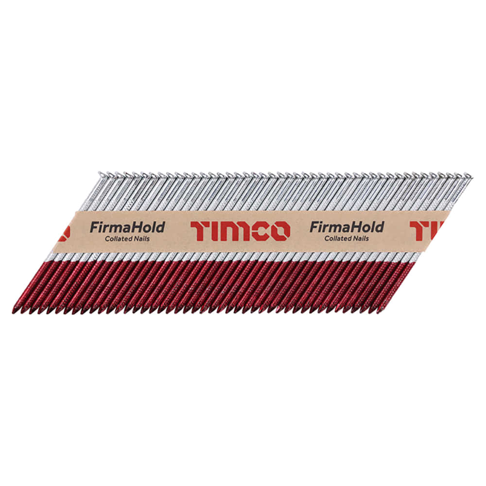 TIMCO FirmaHold First Fix Nail - Ring  - 34° Angled - 3.1 x 75mm - FirmaGalv+ - Pack of 2200