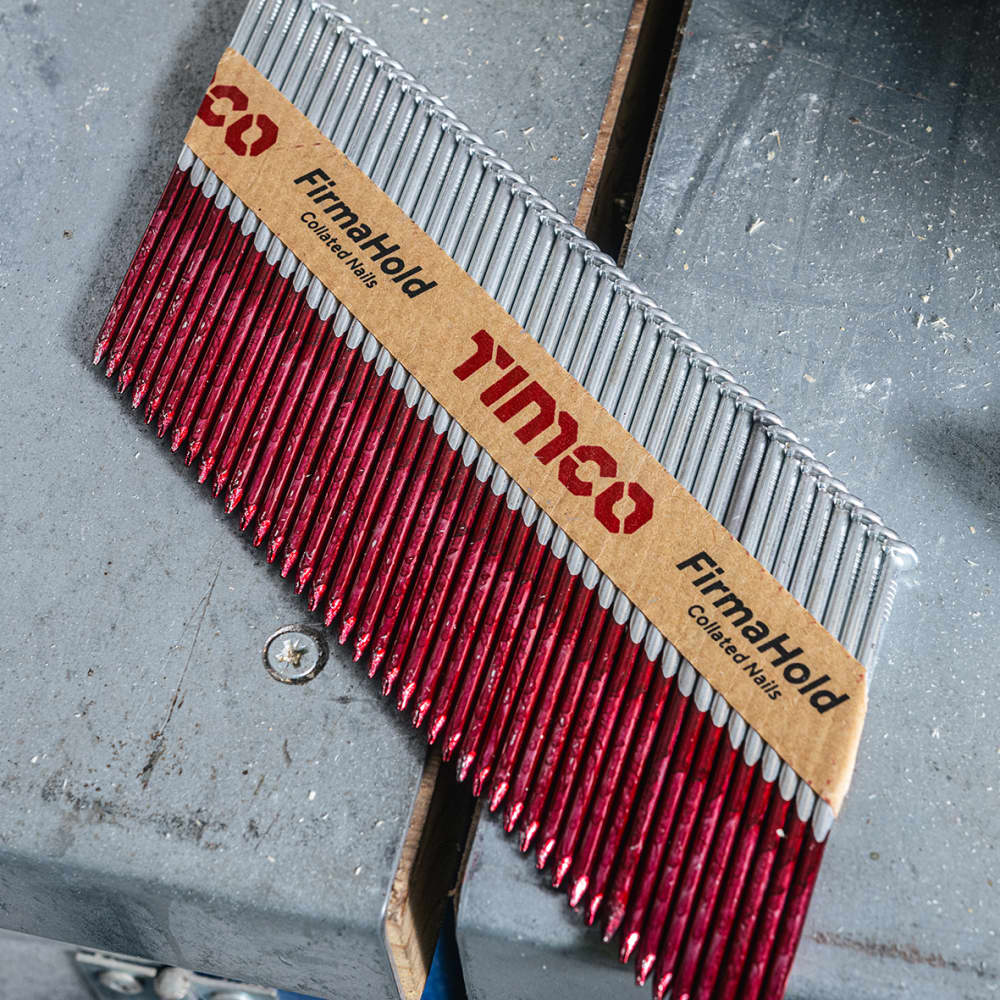 TIMCO FirmaHold First Fix Nail - Ring  - 34° Angled - 3.1 x 75mm - FirmaGalv+ - Pack of 2200