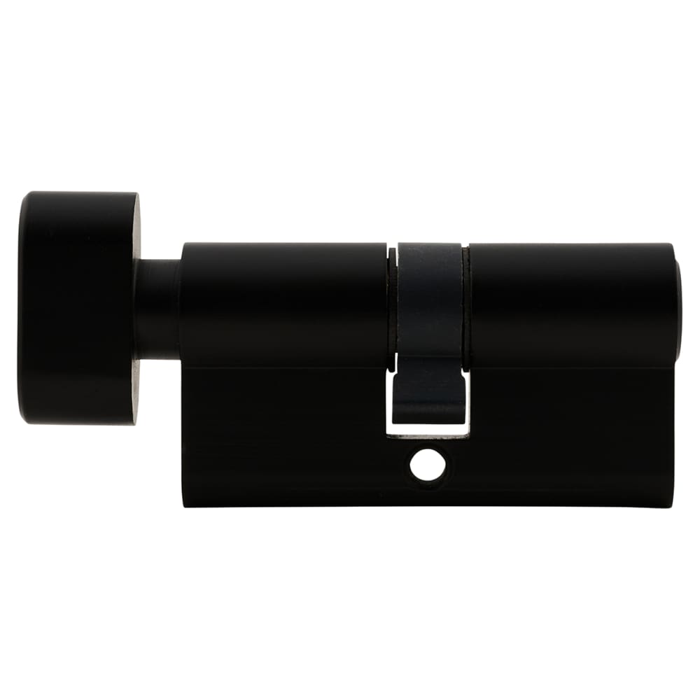 Touchpoint 5 Pin 60mm Euro Thumbturn Cylinder - 30mm Turn + 30mm - Matt Black - Keyed to Differ