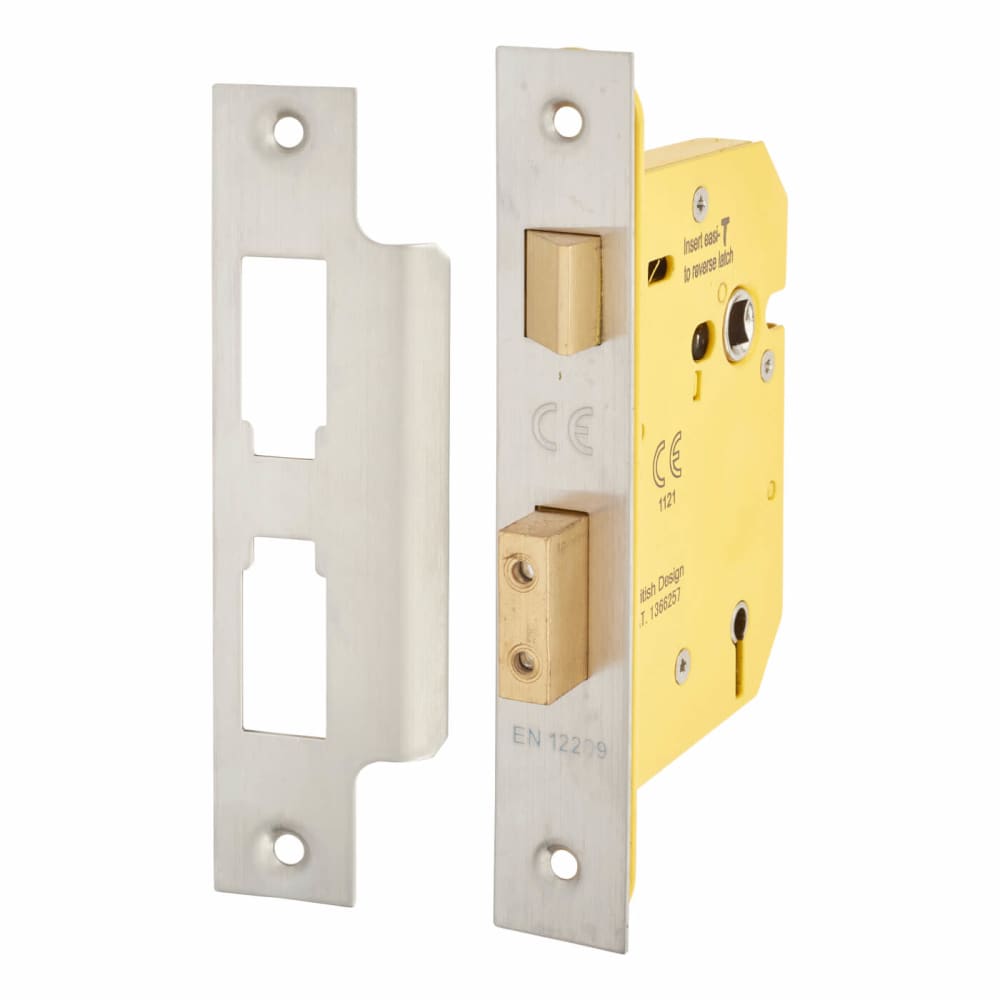 Altro 5 Lever Sashlock - 78mm Case - 57mm Backset - Satin Stainless Steel