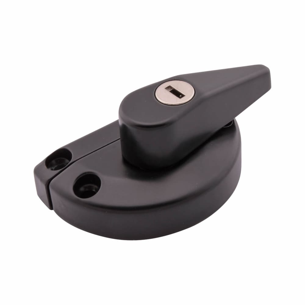 Altro uPVC/Timber 10mm Narrow Back Keep Fitch Sash Fastener - 64 x 32mm - Black