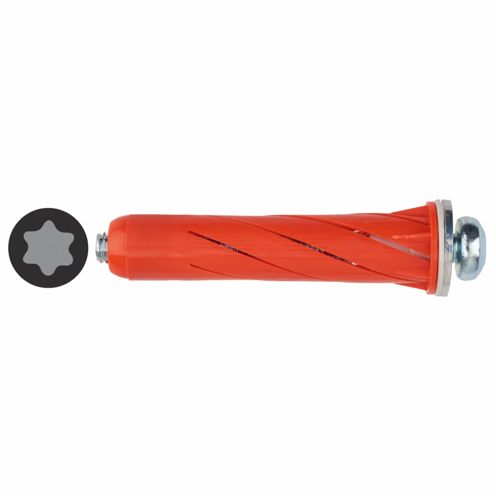 TIMCO Stella Fixing Wall Anchor - M5 x 55mm - Red