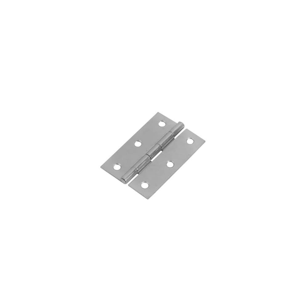 Steel Butt Door Hinge - 63 x 42mm - Zinc Plated - Pair