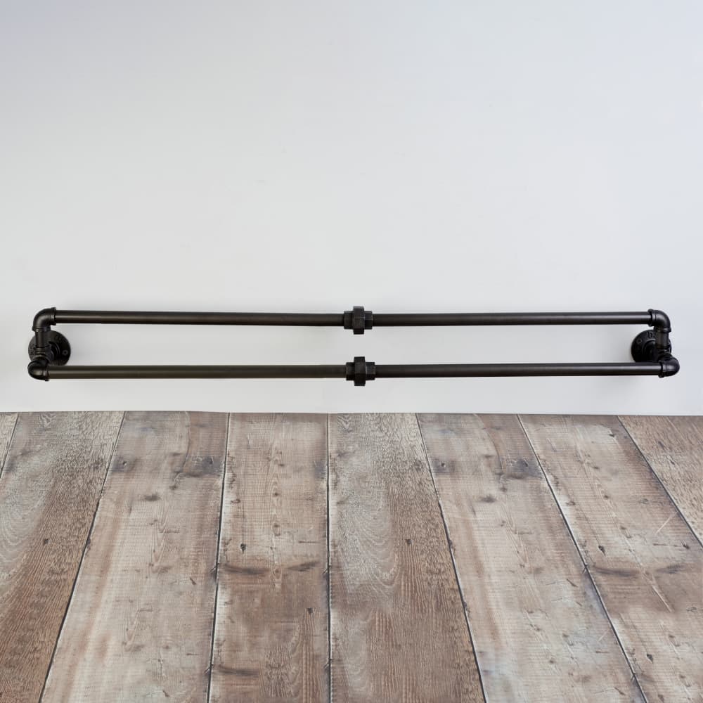 Altro 1/2" Pipe Shoe Rack - Black 