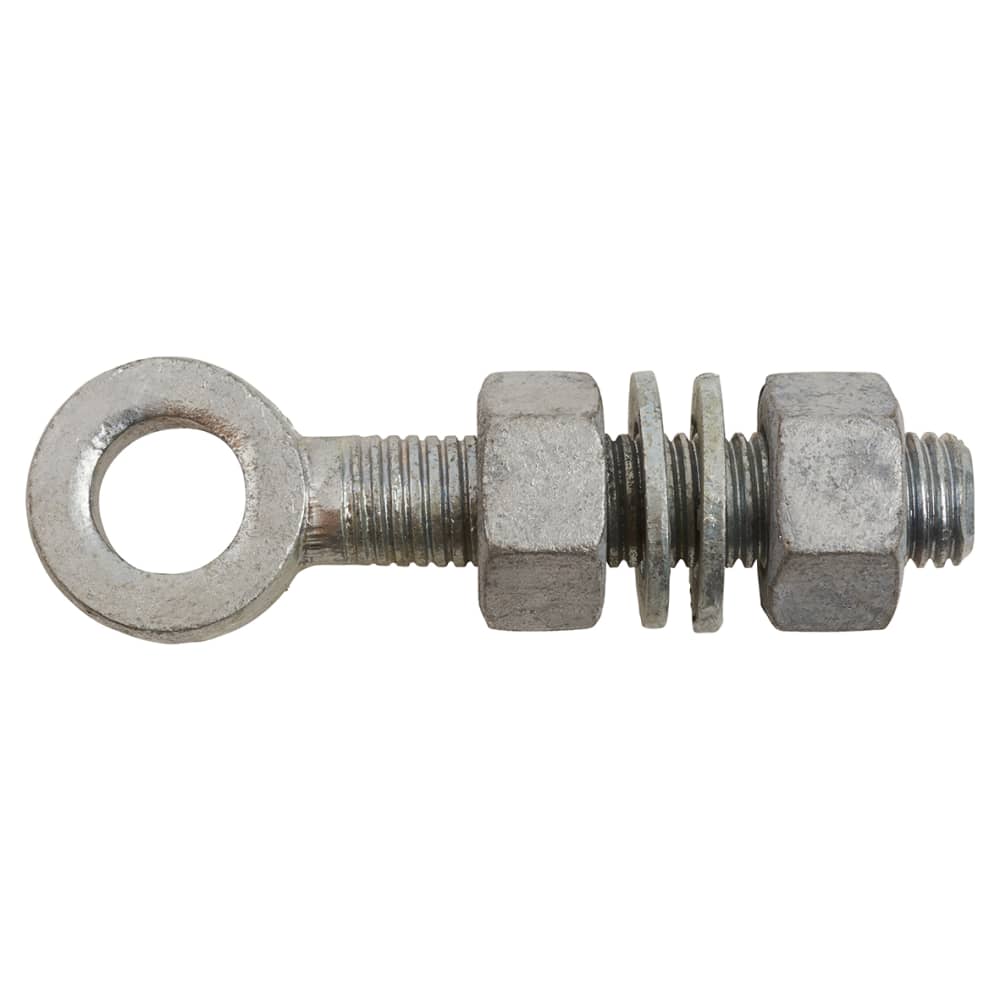 Adjustable Gate Eye - 100mm for 16mm Pin - Galvanised - Pair