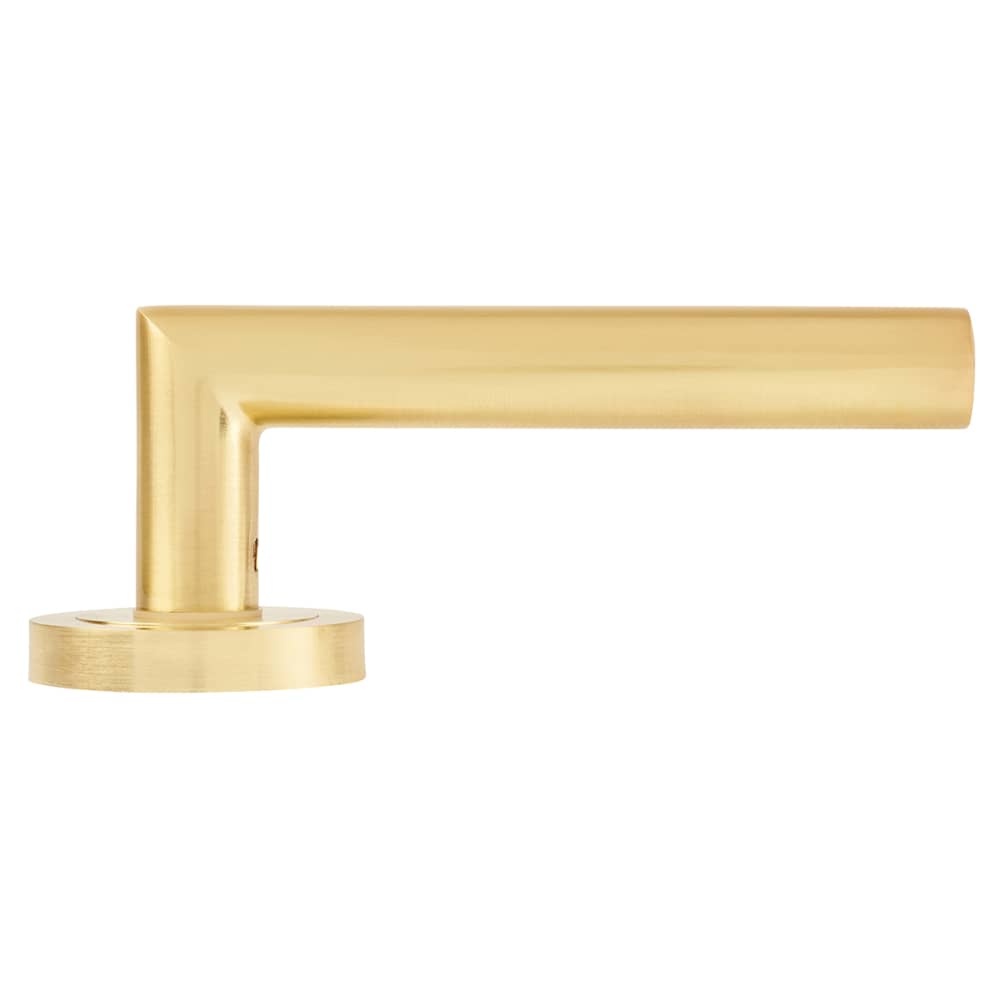 Altro Emily Door Handle on Rose - Satin Brass 