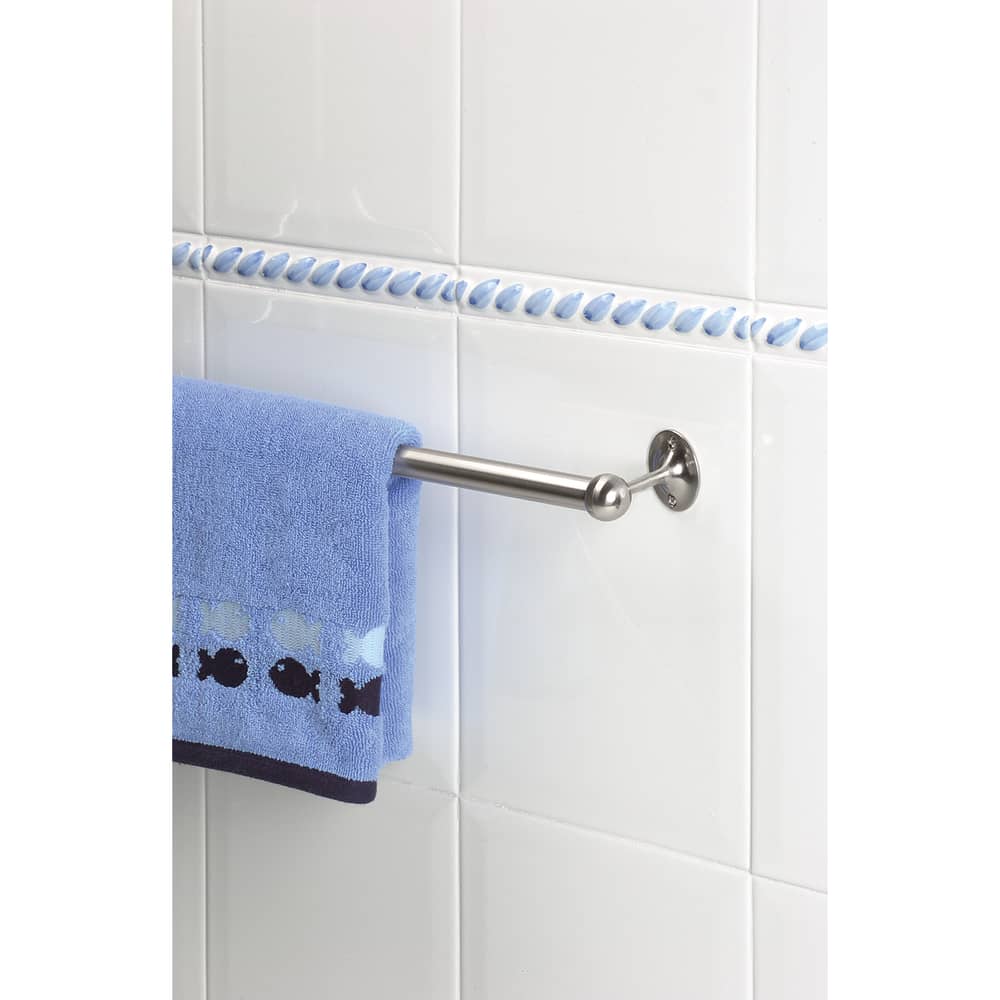 Rothley 25mm Round Stainless Steel Hanging Rail Tube - 1219mm Length - Brushed Stainless Steel