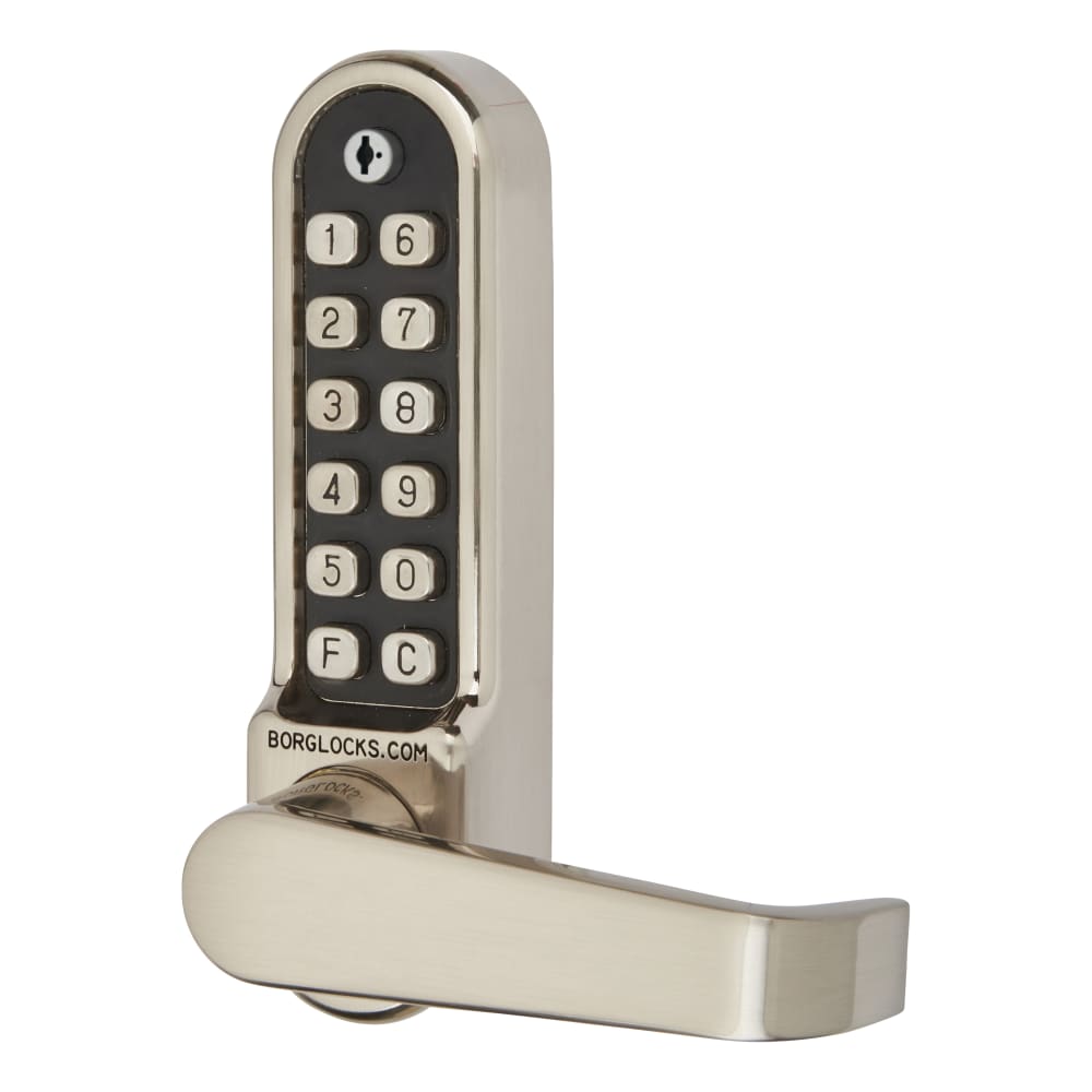 Borg BL5403 Easicode Pro Code Push Button Code Lock and Euro Lock with Intumescent - Stainless Steel