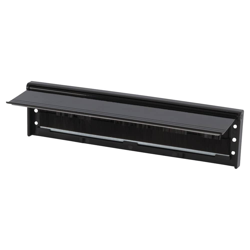 Stormguard Internal Letter Box Draught Seal With Flap - 292 x 75mm - Black