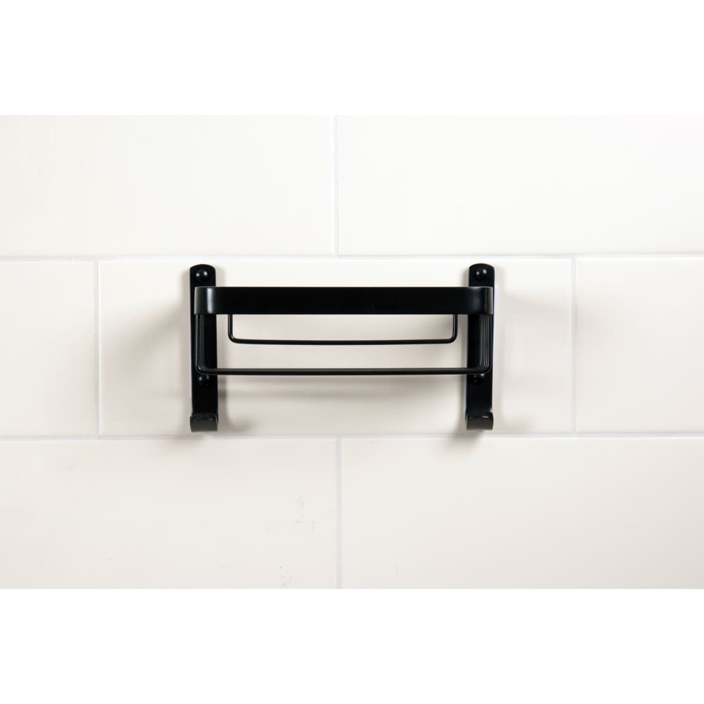Croydex Wirework Large Shower Soap Dish Basket - 256 x 140 x 127mm - Matt Black