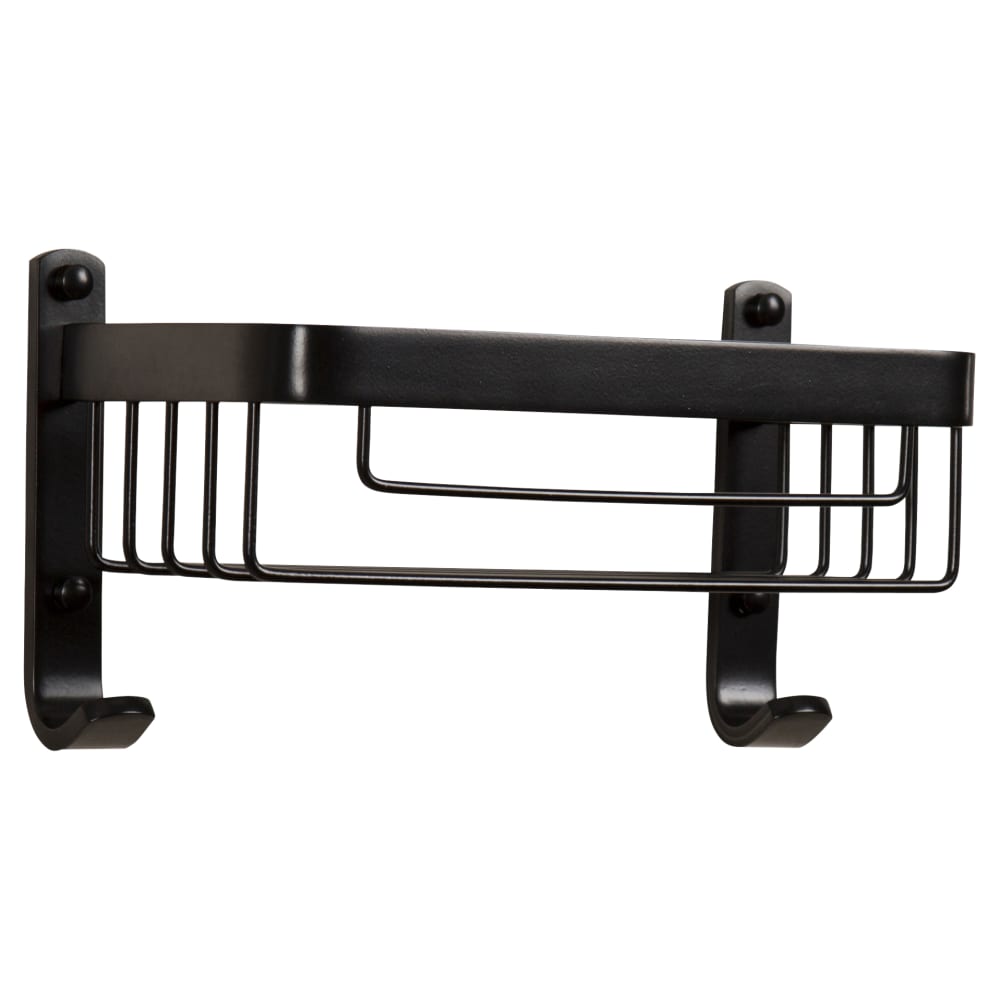Croydex Wirework Large Shower Soap Dish Basket - 256 x 140 x 127mm - Matt Black