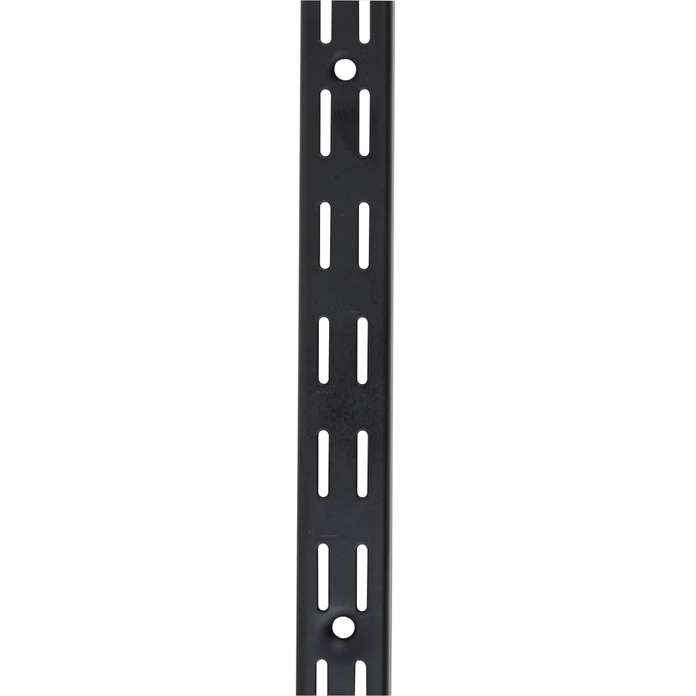Rothley Twin Slot Shelf Wall Upright - 710mm Length - Matt Black