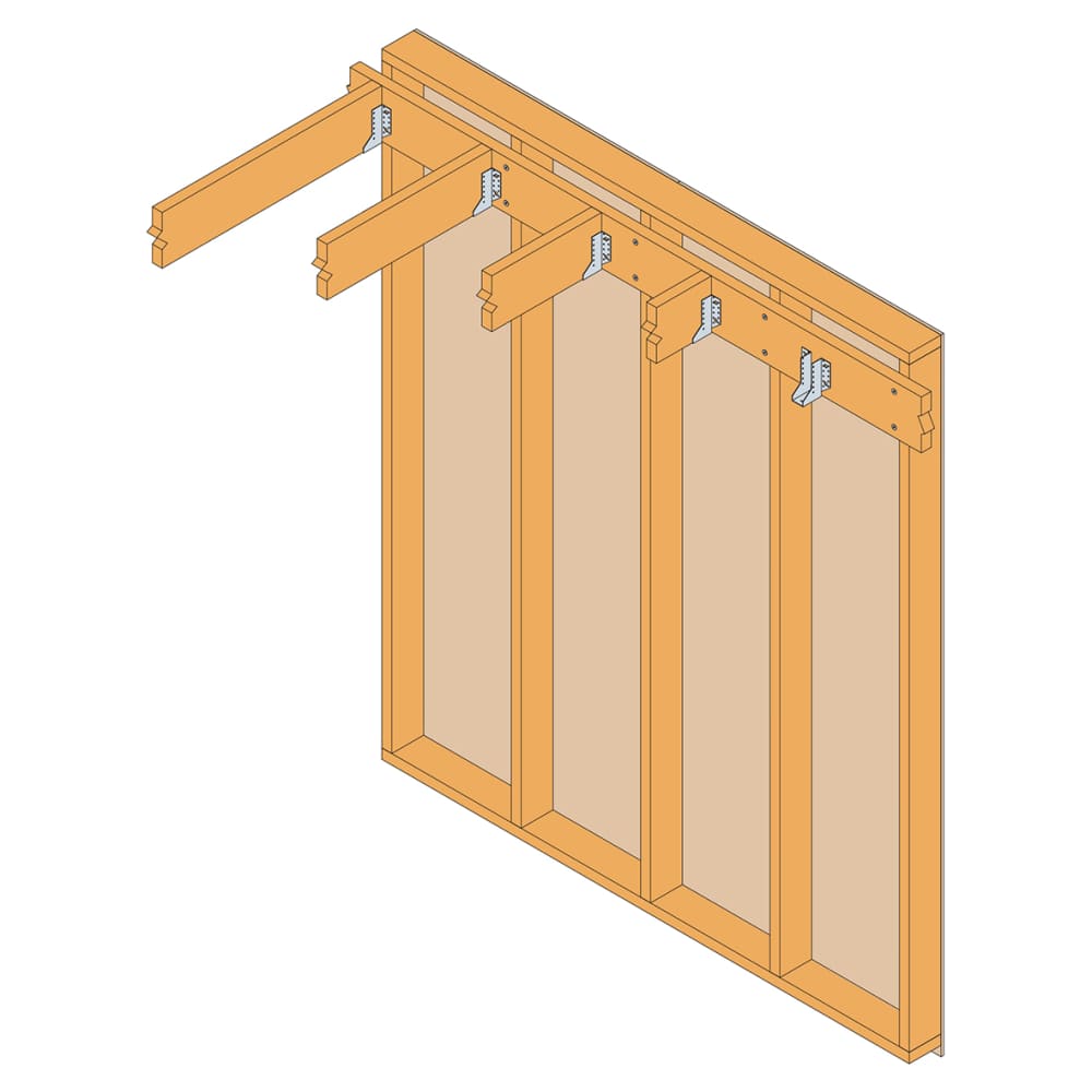 Simpson Strong Tie Heavy Duty Face Fixed U Joist Hanger - 50mm Width - 165mm Height