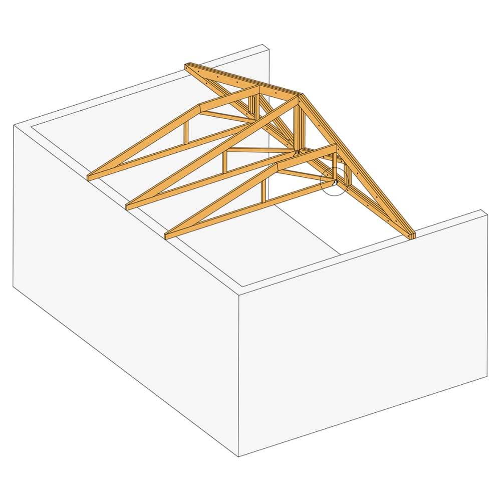 Simpson Strong Tie Heavy Duty Face Fixed U Joist Hanger - 50mm Width - 165mm Height