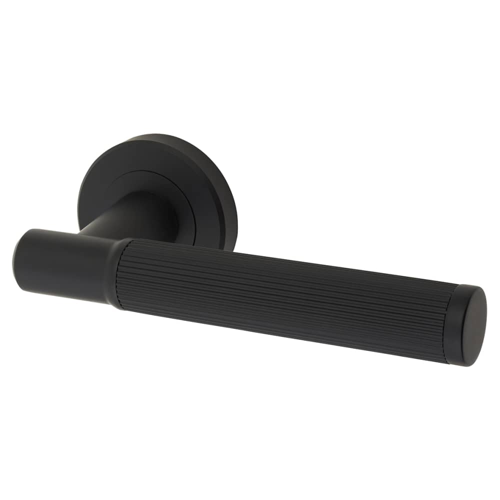 Serozzetta by Carlisle Brass Image Lines Door Handle Rose - Matt Black