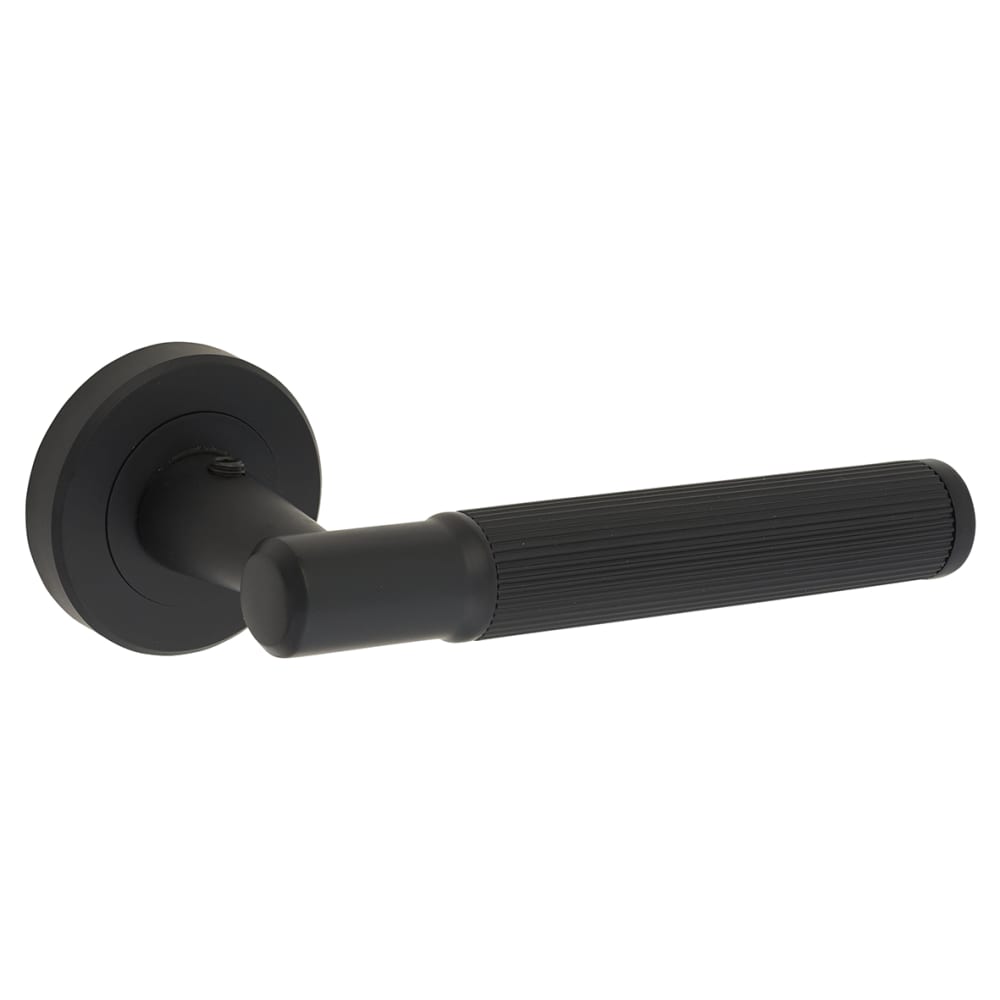 Serozzetta by Carlisle Brass Image Lines Door Handle Rose - Matt Black