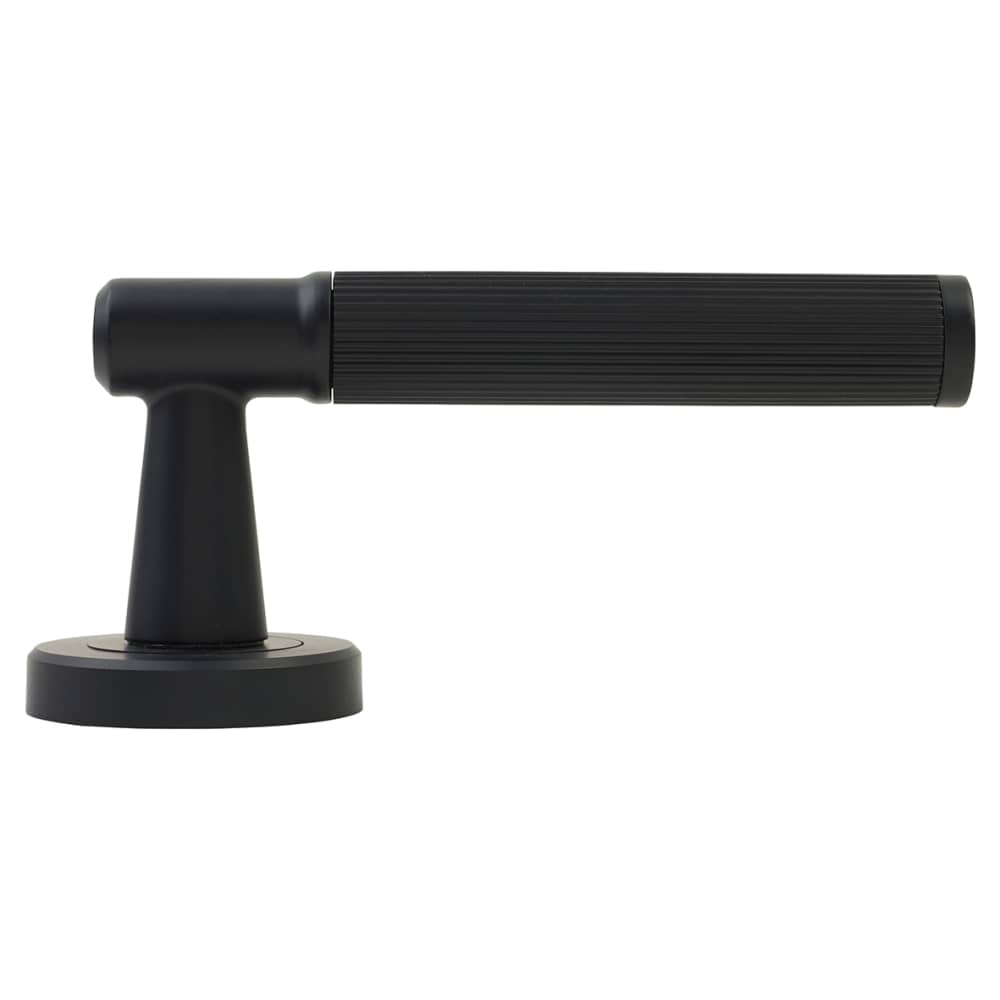 Serozzetta by Carlisle Brass Image Lines Door Handle Rose - Matt Black