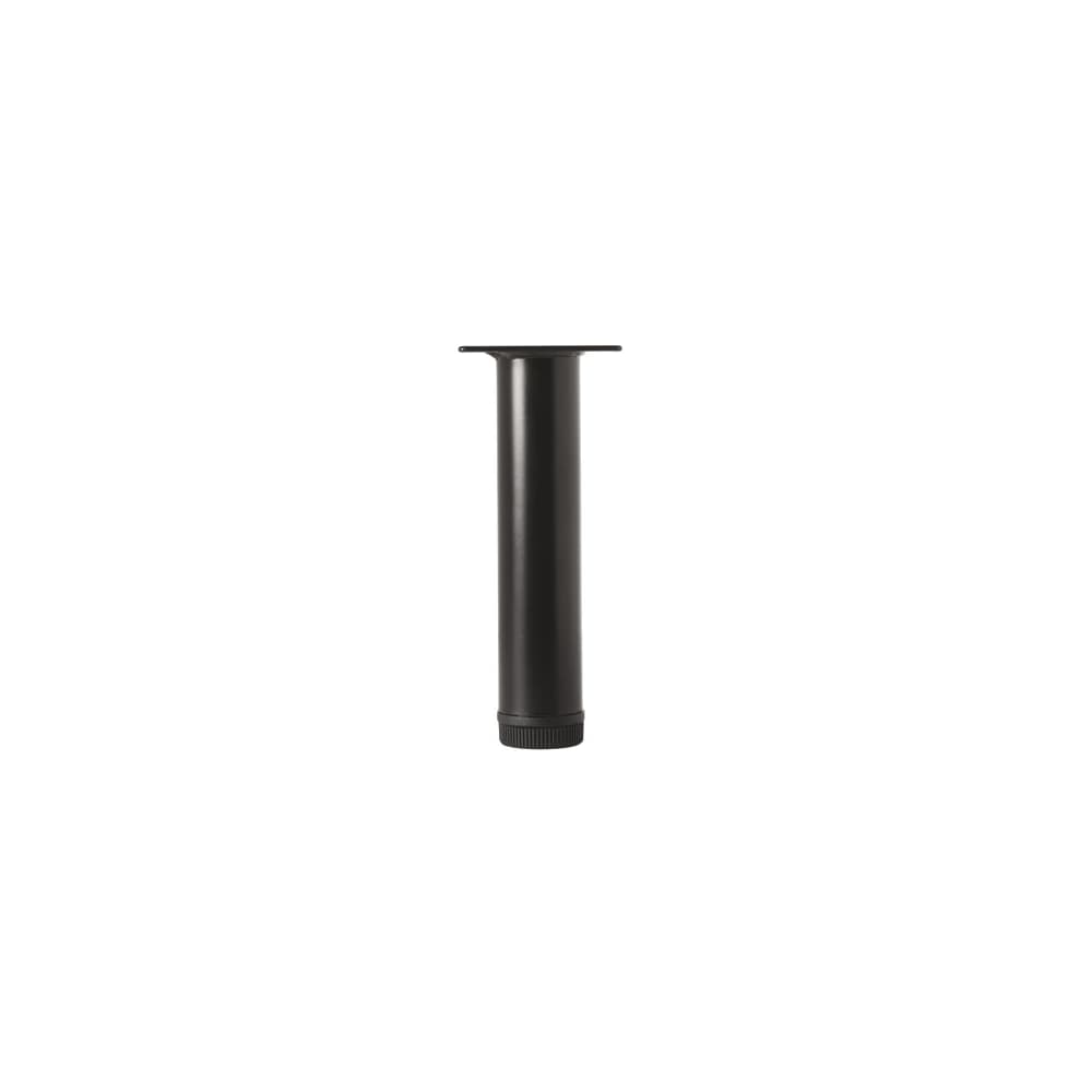 Rothley Round Adjustable Cabinet Furniture Leg - 32 x 150mm - Black